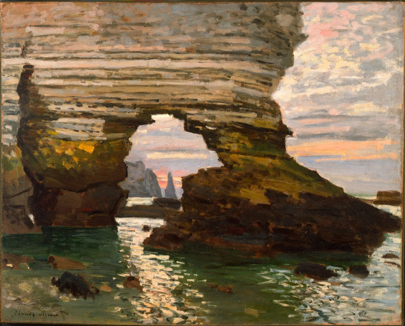 La Porta d'Amont, Étretat - Claude Monet