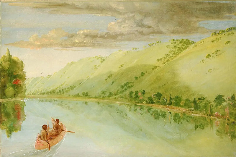 La Prairie de Madame Ferrebault, sopra la Prateria del Cane - George Catlin