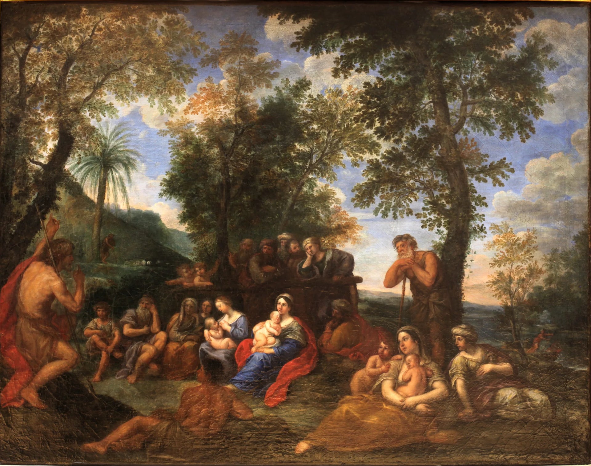La Prédication de Saint Jean Baptiste - Francesco Albani image 1 copie de tableau peinte à la main