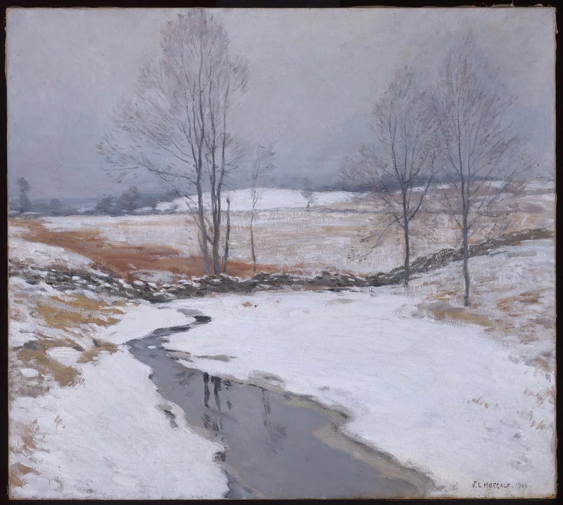 La prima neve - Willard Metcalf