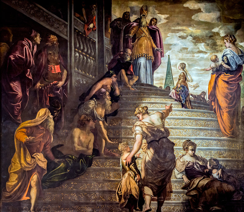 La Presentazione della Vergine al tempio - Jacopo Tintoretto