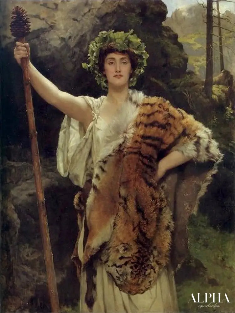 La prêtresse de Bacchus de John Collier - Reproductions de tableaux et peintures haut de gamme