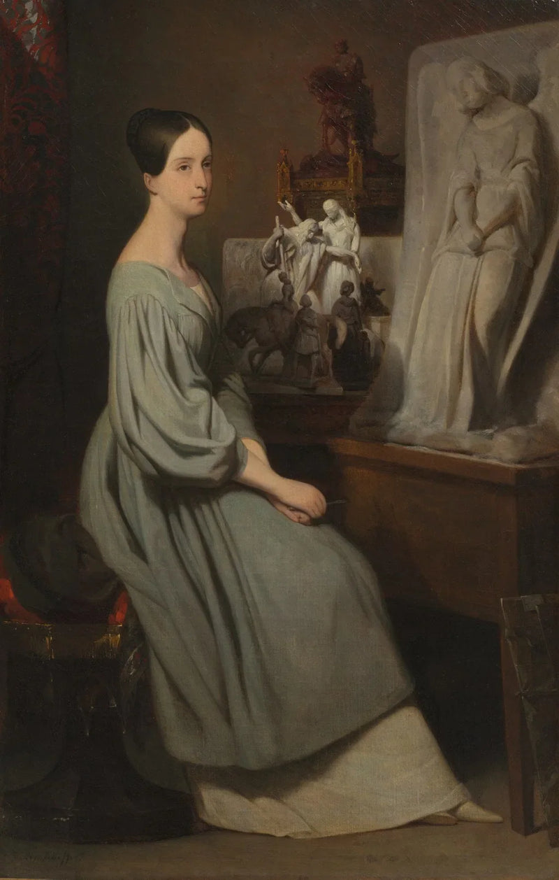 La principessa Marie d'Orléans nel suo atelier - Ary Scheffer