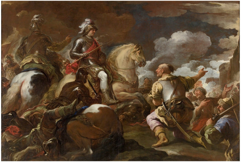 La presa di una fortezza - Luca Giordano