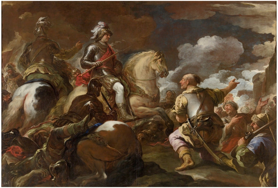 La presa di una fortezza - Luca Giordano