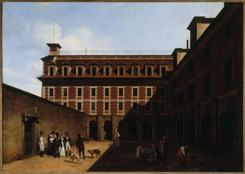 La prigione delle Madelonnettes, rue des Fontaines - Louis-Léopold Boilly