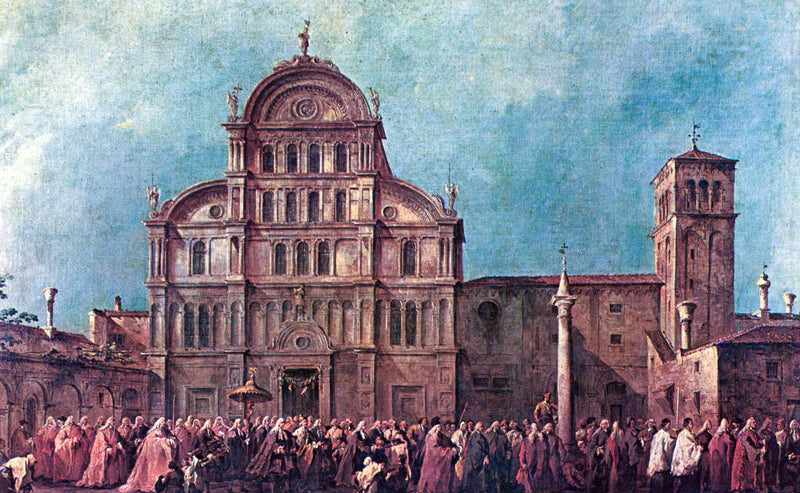 La Processione del doge di Venezia a San Zaccaria - Francesco Guardi