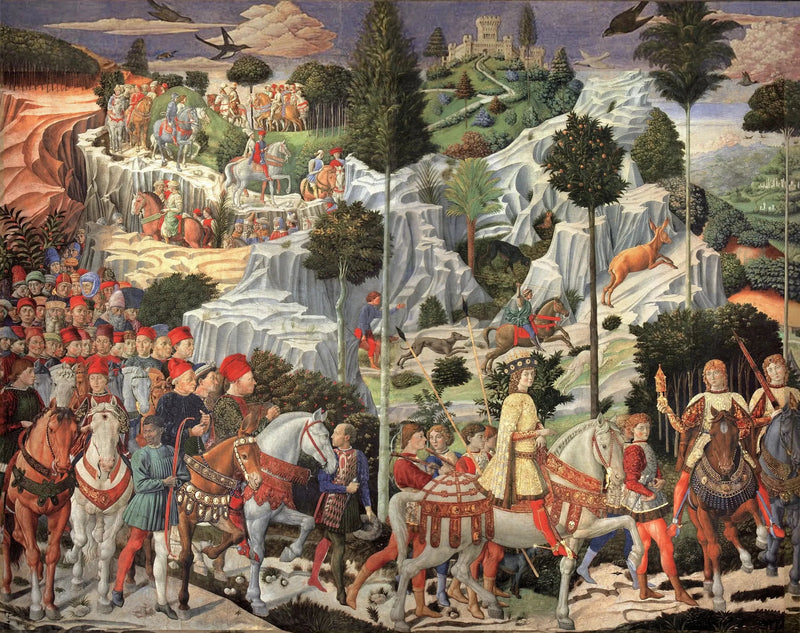 La processione del giovane re - Benozzo Gozzoli