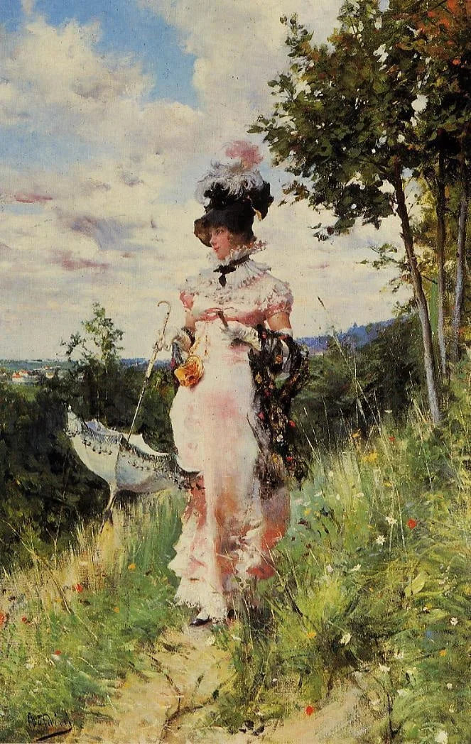 La passeggiata estiva - Giovanni Boldini
