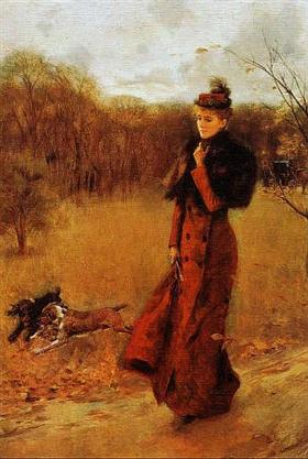 La passeggiata nel parco - Giovanni Boldini