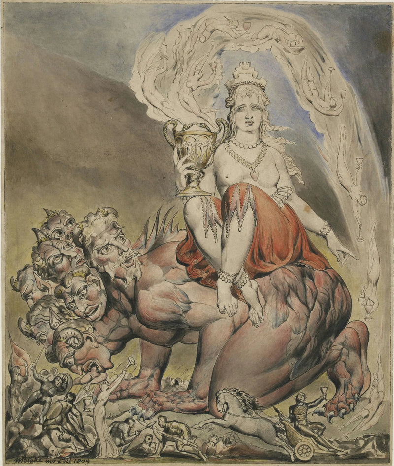 La Prostituée di Babilonia - William Blake