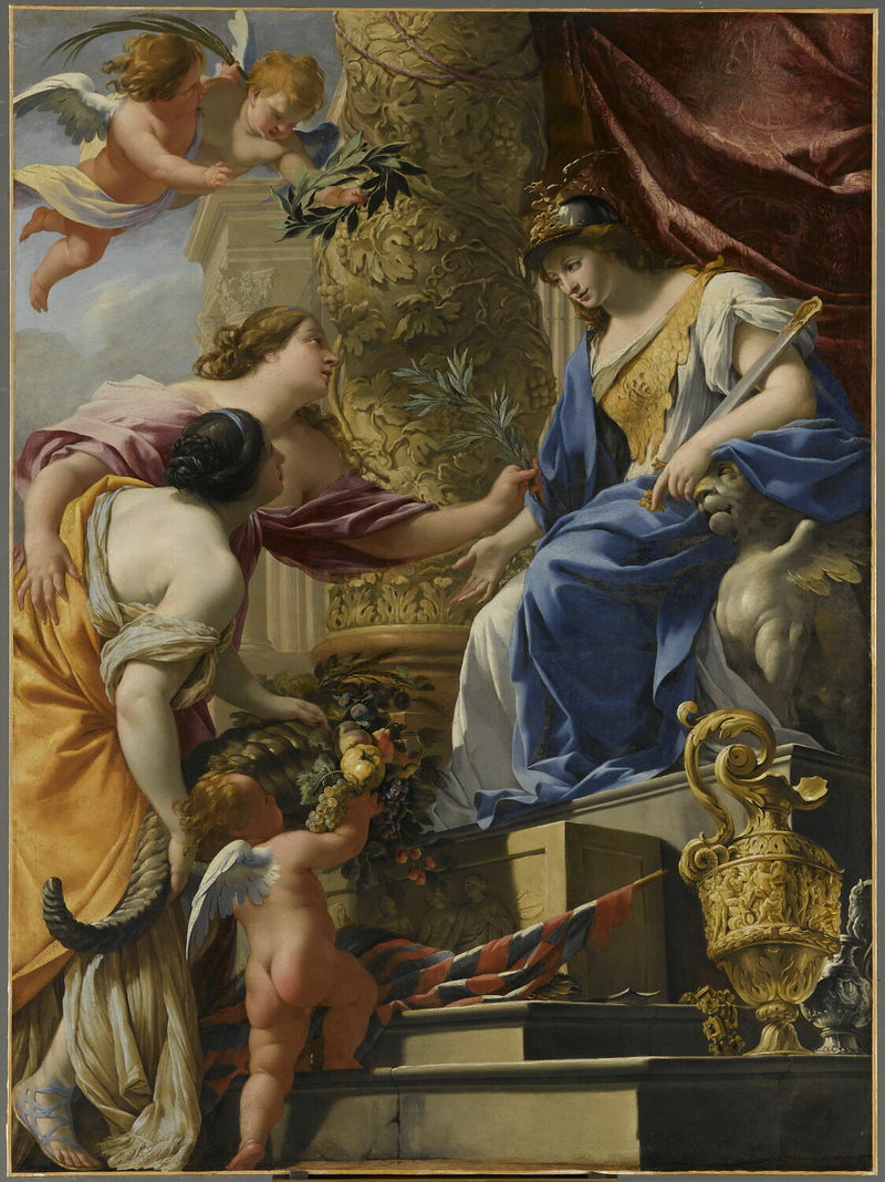 La Prudence porta la Pace e l'Abbondanza - Simon Vouet