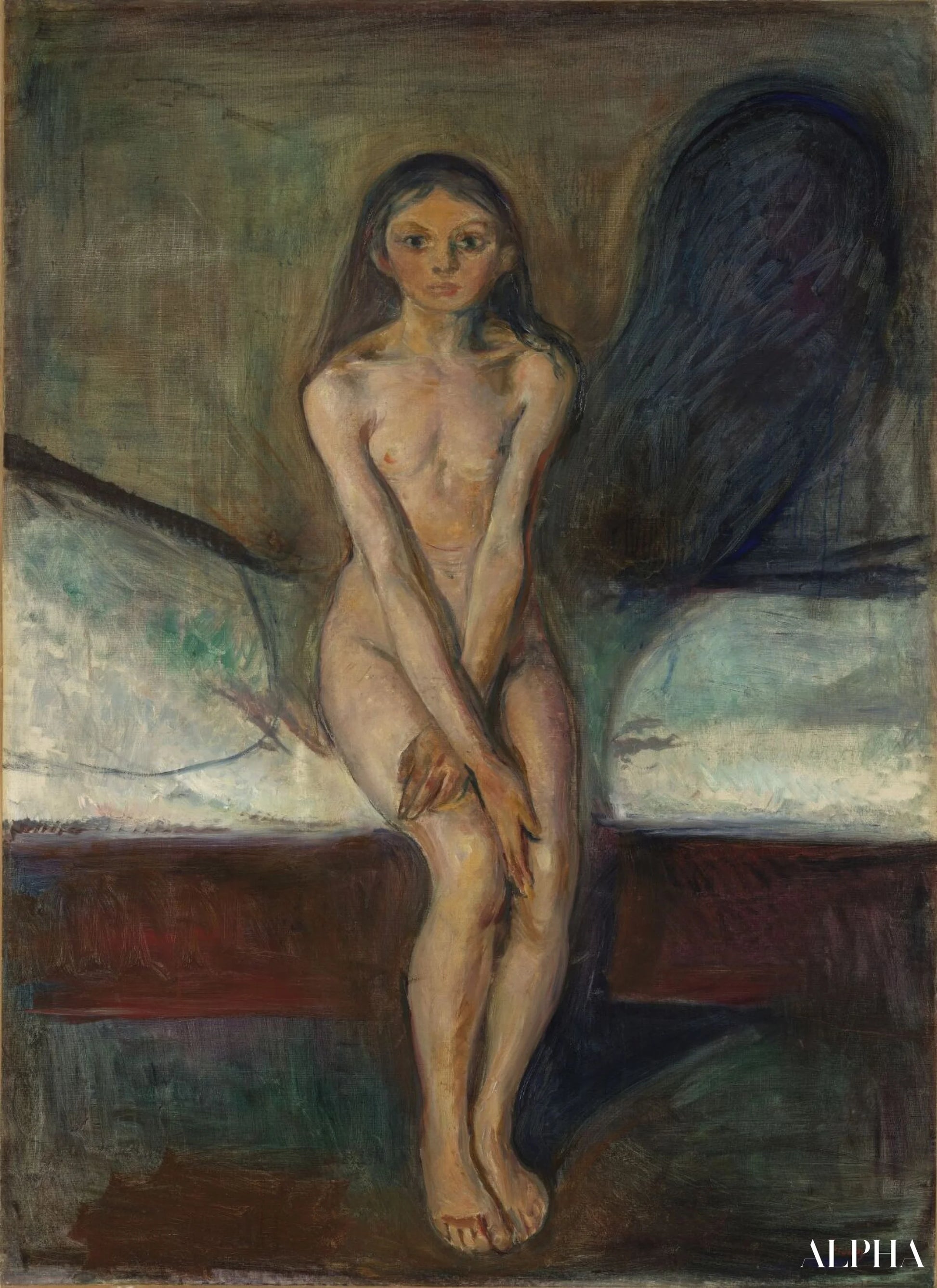 La pubertà - Edvard Munch - Riproduzioni di quadri e dipinti di alta qualità