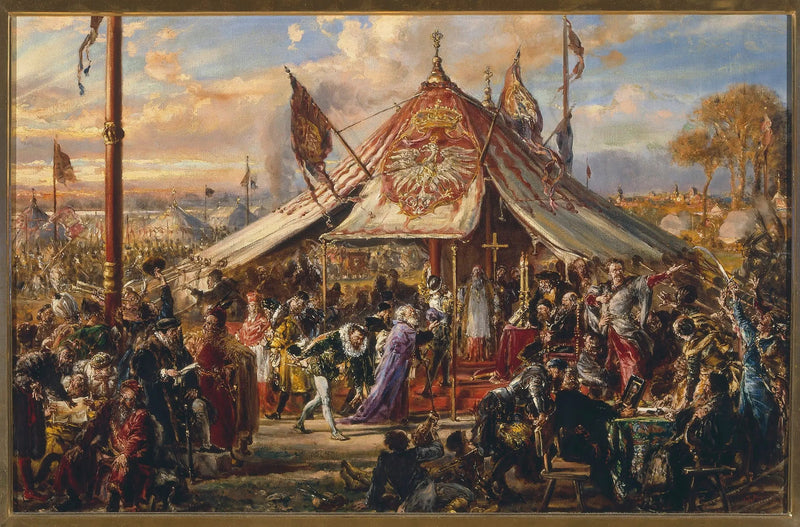 La puissance del Commonwealth al suo apogeo, della serie « Storia della civiltà in Polonia » - Jan Matejko