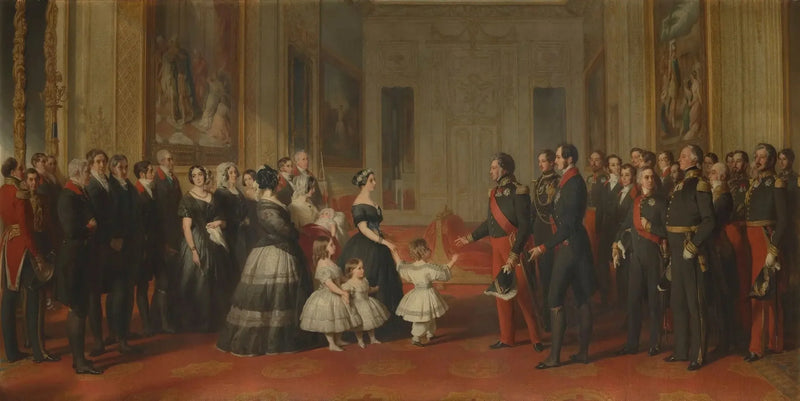 La ricezione di Luigi Filippo, re dei Francesi, al castello di Windsor, l'8 ottobre 1844 - Franz Xaver Winterhalter