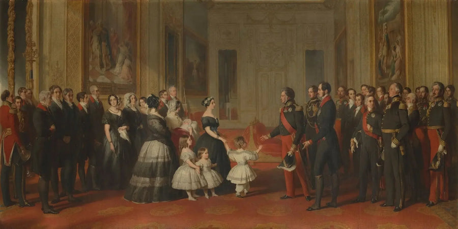 La ricezione di Luigi Filippo, re dei Francesi, al castello di Windsor, l'8 ottobre 1844 - Franz Xaver Winterhalter