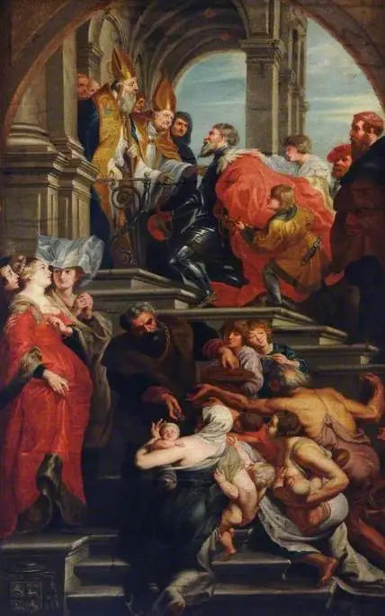 La ricezione di San Bavon, il santo patrono di Gand - Peter Paul Rubens