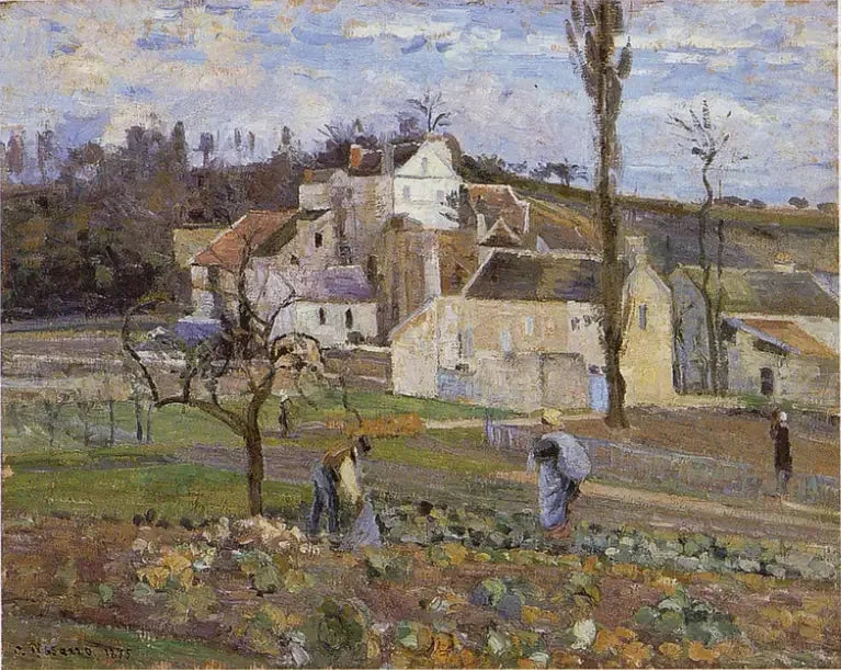 La Raccolta dei cavoli, l'Hermitage, Pontoise - Camille Pissarro