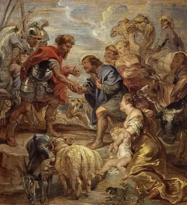 La riconciliazione di Giacobbe e Esaù - Peter Paul Rubens