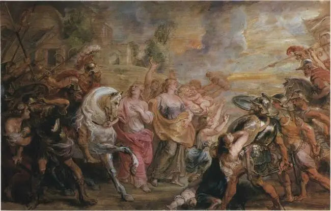 La riconciliazione dei Romani e dei Sabini, 1639-1640 - Peter Paul Rubens