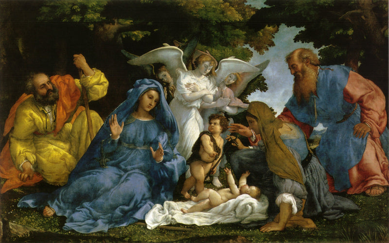 La Riconoscimento della natura divina di Cristo - Lorenzo Lotto