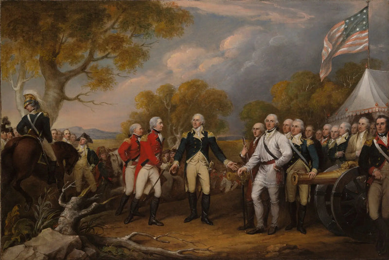 La resa del generale Burgoyne a Saratoga, il 16 ottobre 1777 - John Trumbull