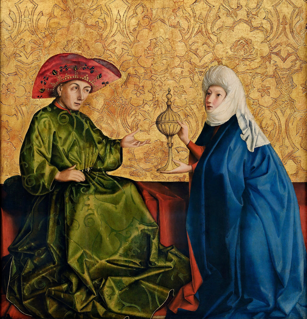 La reine de Saba devant le roi Salomon - Konrad Witz image 1 reproduction d’œuvre d’art à l’huile