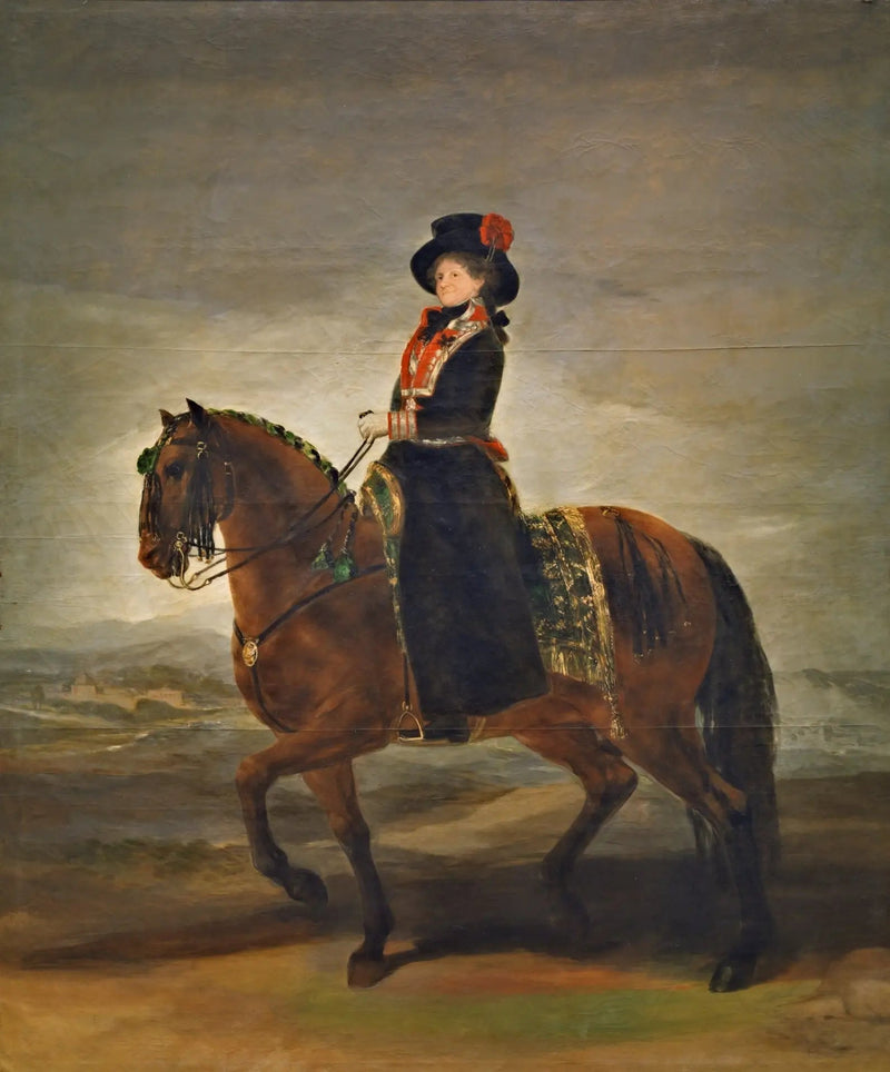 La regina María Luisa a cavallo - Francisco de Goya
