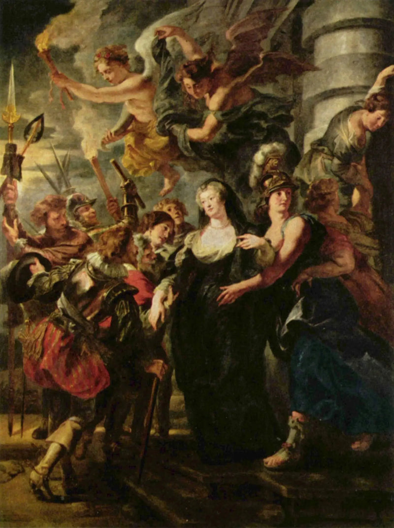 La Regina fugge dal castello di Blois nella notte tra il 21 e il 22 febbraio 1619 - Peter Paul Rubens