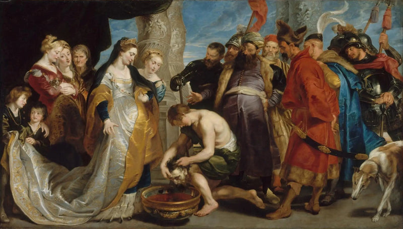 La Regina Thomyris fa immergere la testa di Ciro in un vaso pieno di sangue - Peter Paul Rubens