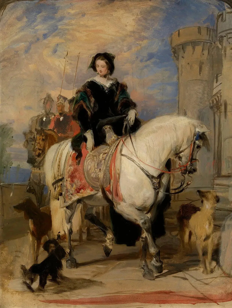 La regina Vittoria (1819-1901) a cavallo - Edwin Henry Landseer
