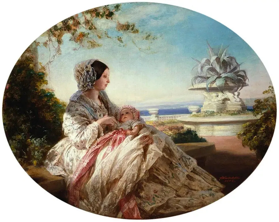 La regina Vittoria con il principe Arturo - Franz Xaver Winterhalter