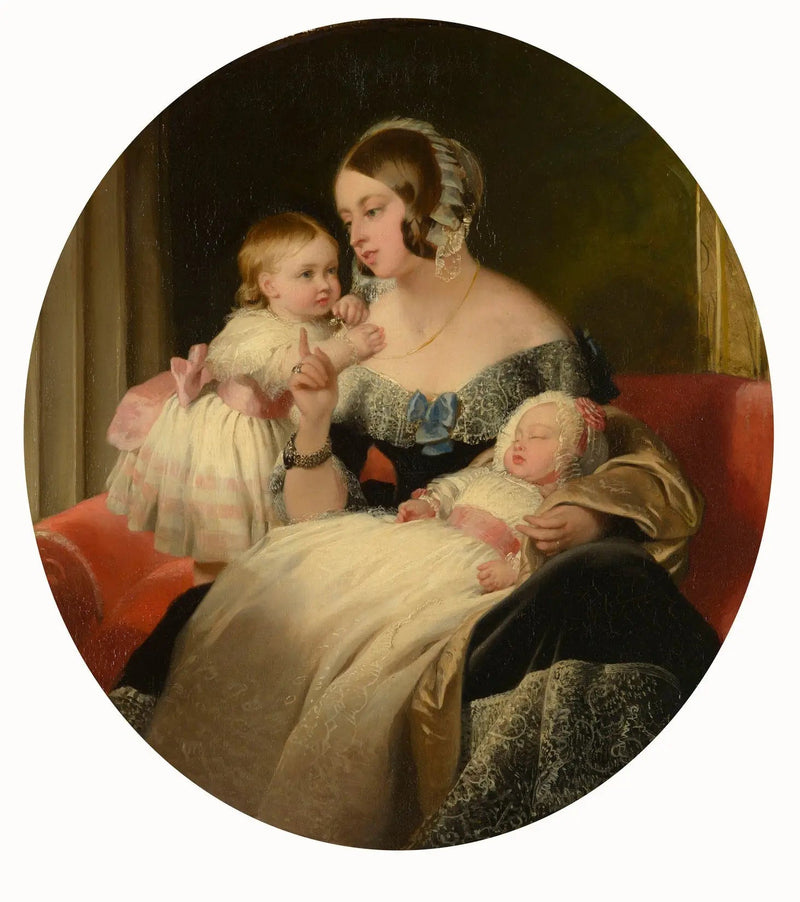 La regina Vittoria con la principessa reale e il principe di Galles - Edwin Henry Landseer