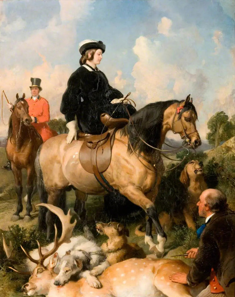 La regina Vittoria nel parco di Windsor - Edwin Henry Landseer