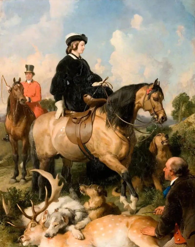 La regina Vittoria nel parco di Windsor - Edwin Henry Landseer