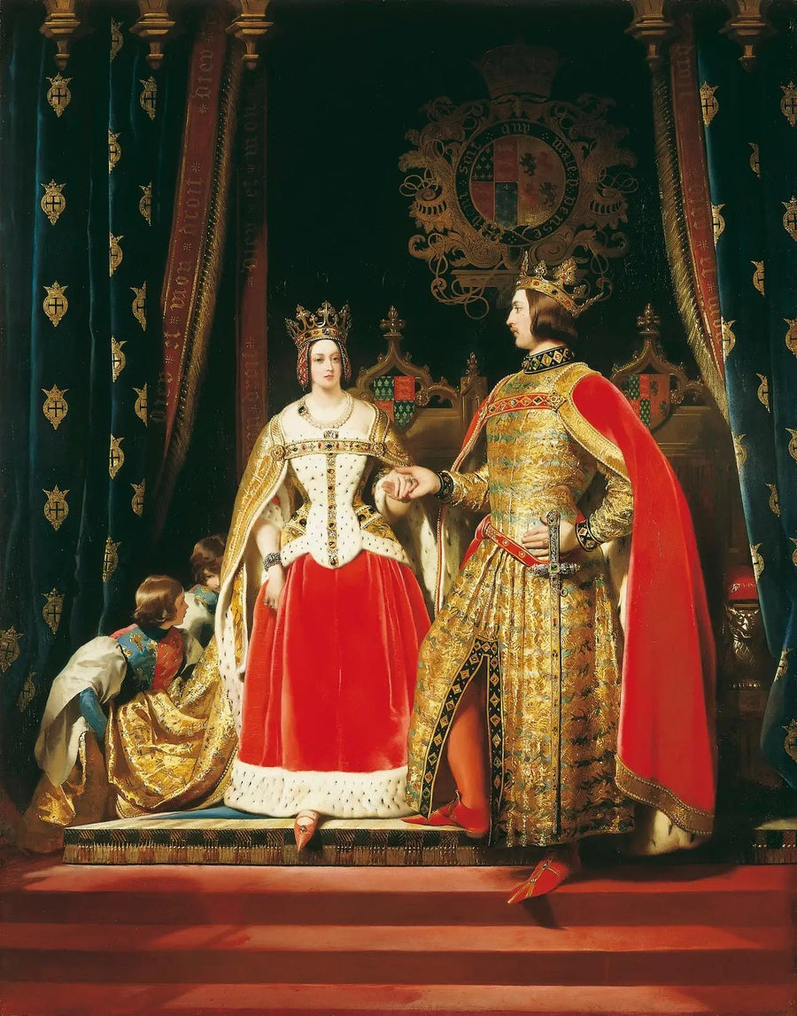 La regina Vittoria e il principe Alberto al Ballo in maschera del 12 maggio 1842 - Edwin Henry Landseer