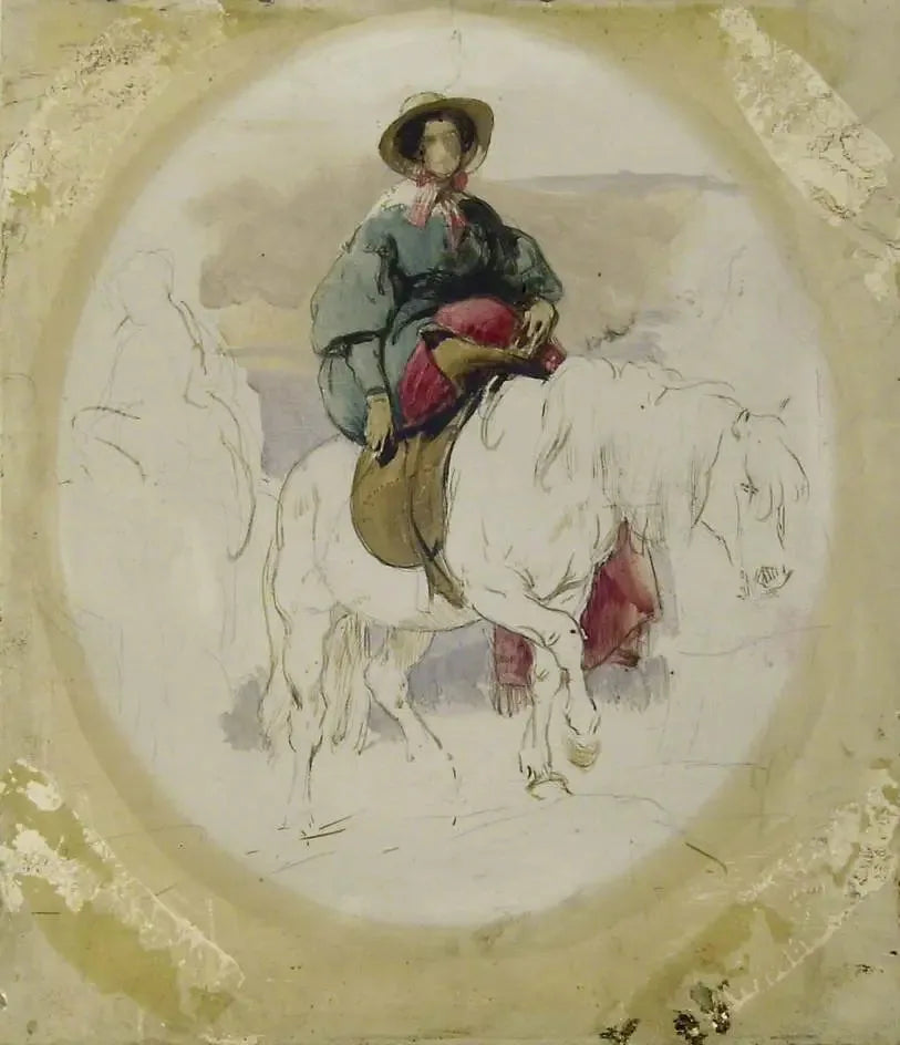 La regina Vittoria su un pony delle Highlands - Edwin Henry Landseer