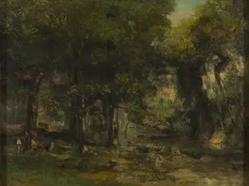 La remise des caprioli al ruscello di Plaisir-Fontaine - Gustave Courbet