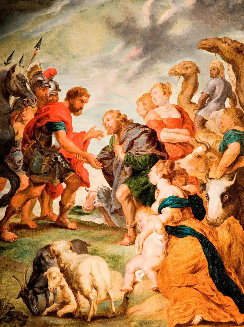 La rencontre d'Ésaü e di Giacobbe - Peter Paul Rubens