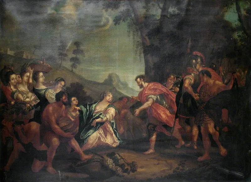 La rencontre di David e Abigail - Antonio da Correggio