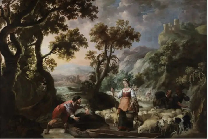 La rencontre de Jacob et Rachel au puits - Bartolomé Esteban Murillo