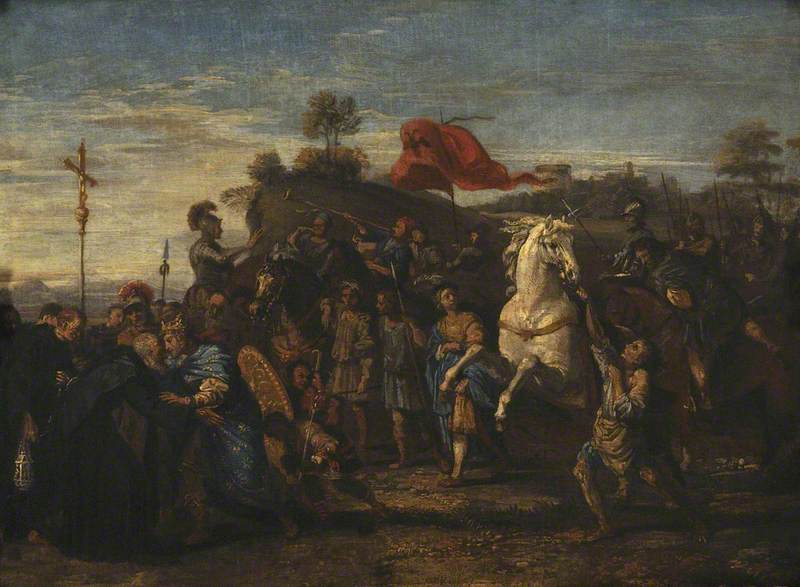 La rencontre di San Nil e dell'imperatore Ottone III - Domenichino