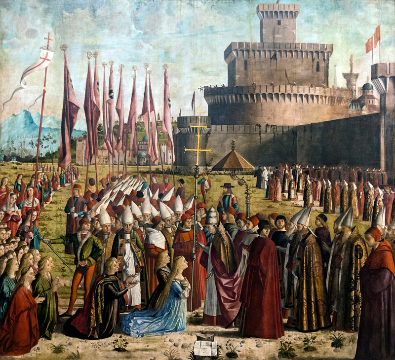 La Rencontre des pèlerins avec le papa Cyriaque - Vittore Carpaccio