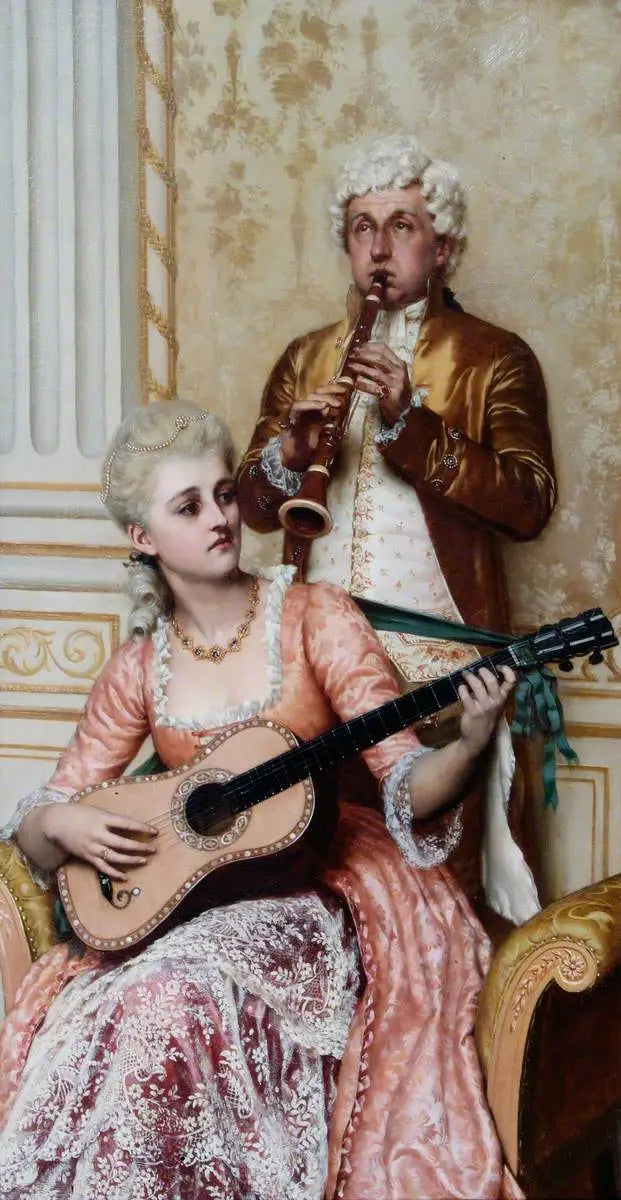 La ripetizione - Edmund Blair Leighton