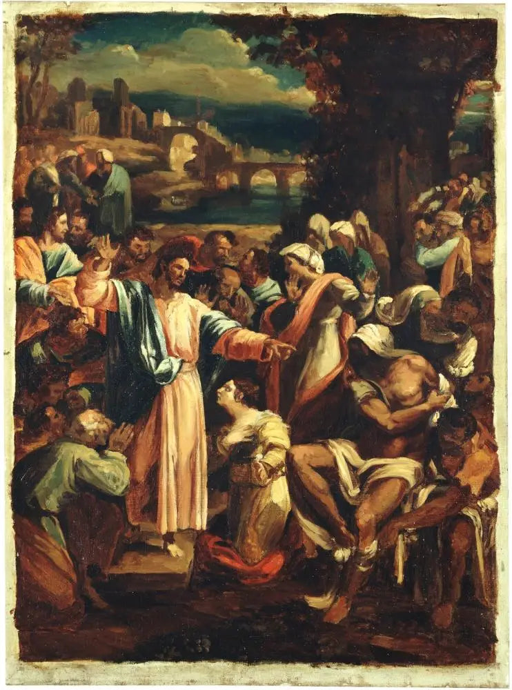 La résurrection de Lazare - Théodore Géricault image 1 reproduction de peinture à l’huile