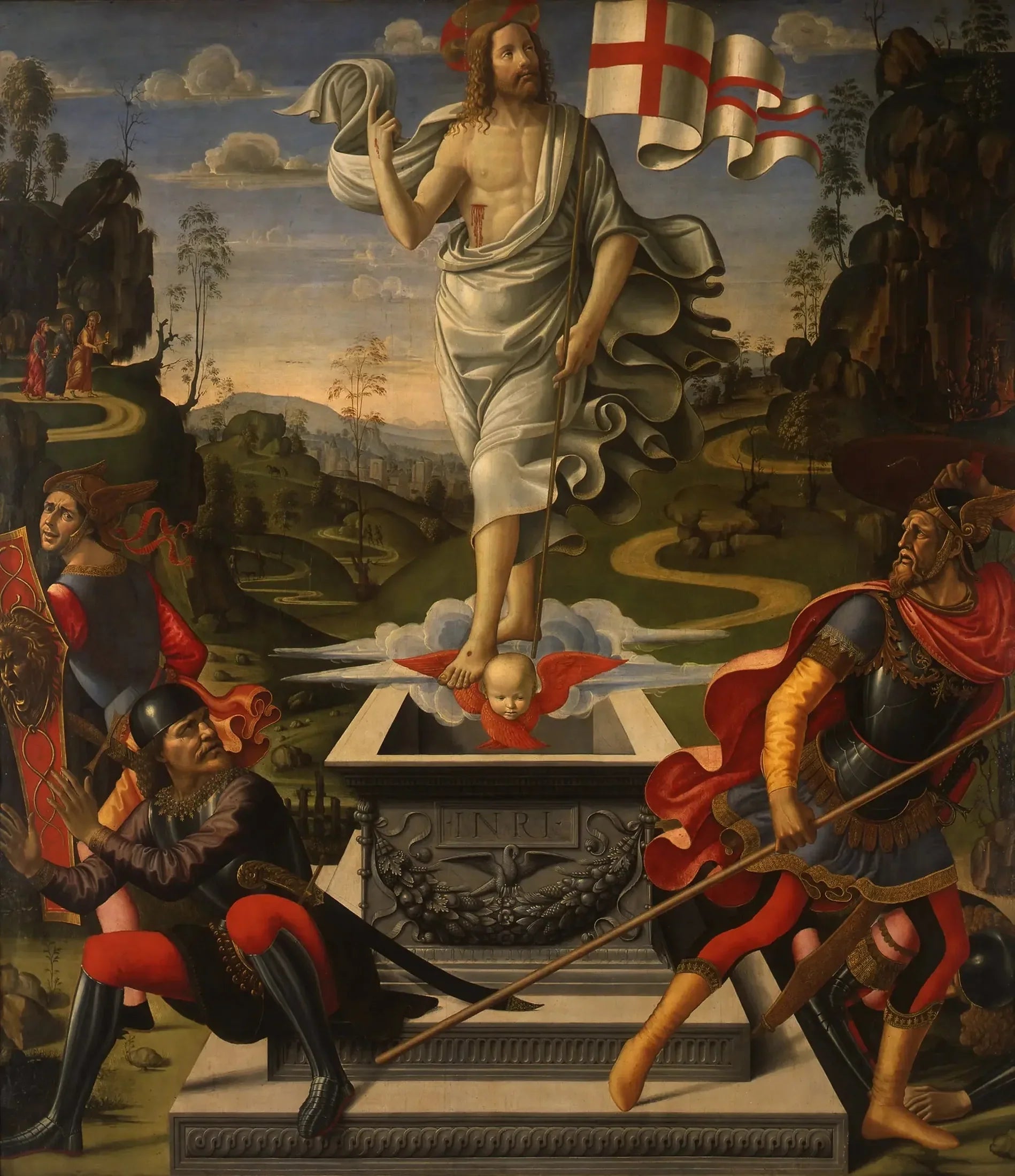 La Résurrection du Christ - Domenico Ghirlandaio image 1 reproduction de peinture à l’huile