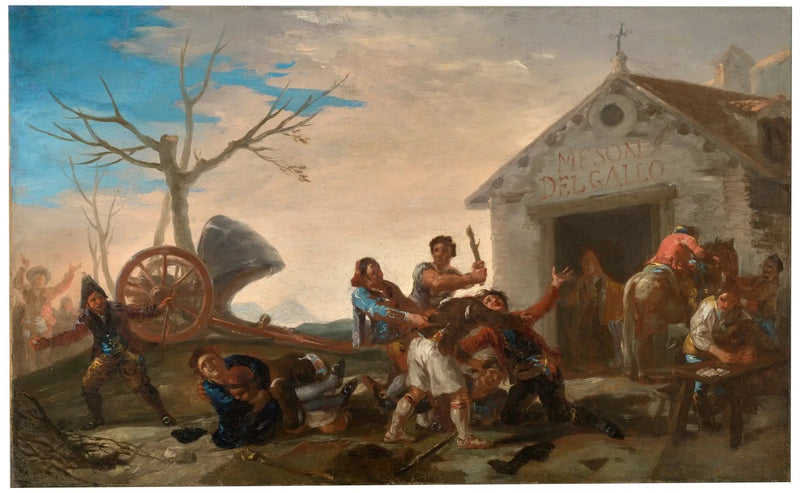 La Rissa nel Mesón del Gallo - Francisco de Goya