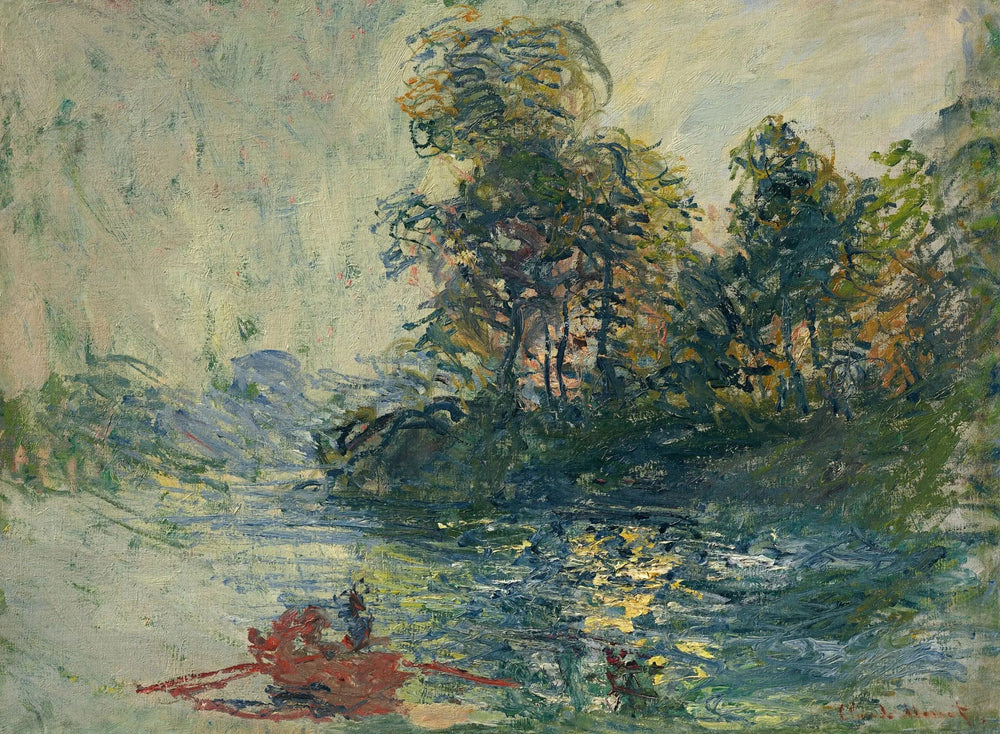 La rivière - Claude Monet image 1 tableau peint à l’huile sur toile