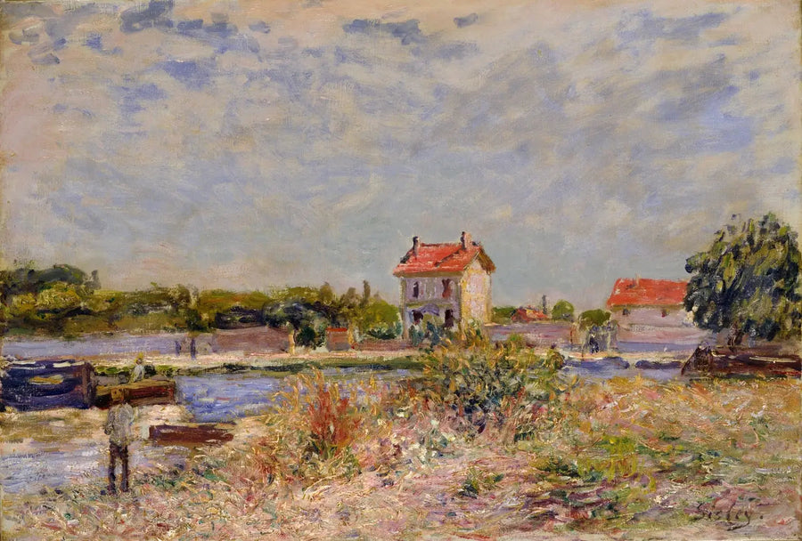 Il fiume Loing a Saint-Mammes - Alfred Sisley