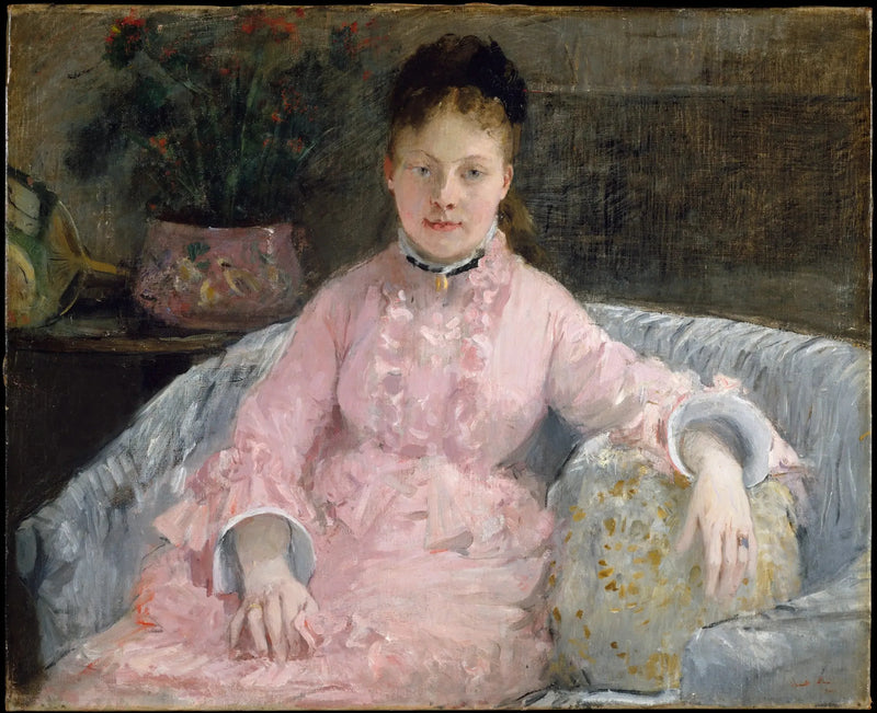 Il Vestito Rosa (Albertie-Marguerite Carré, poi Madame Ferdinand-Henri Himmes, 1854-1935) - Berthe Morisot